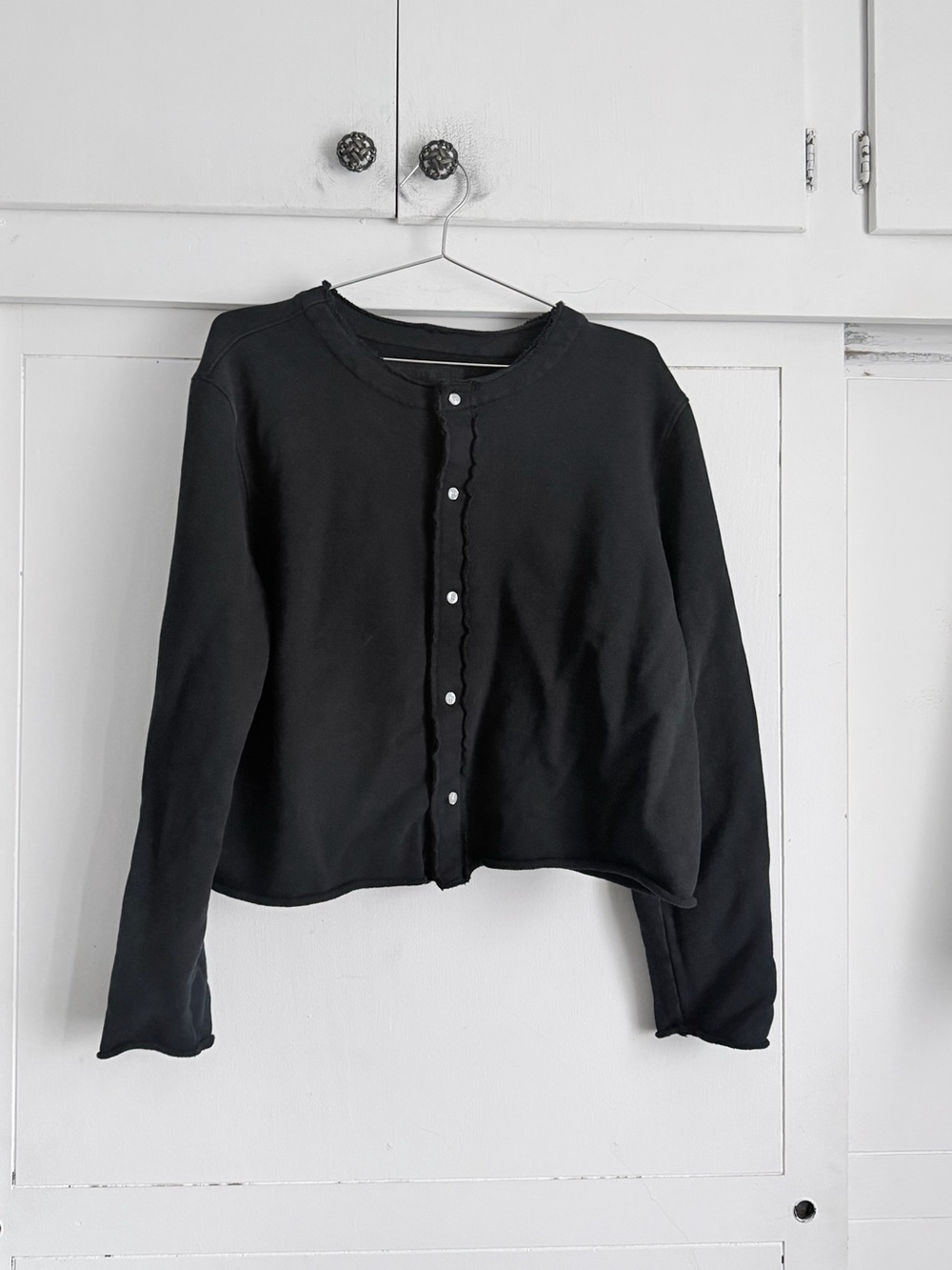 Frank & Eileen Jackie Button Front Cardigan - Black
